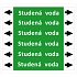 Značení potrubí ISO 20560, studená voda